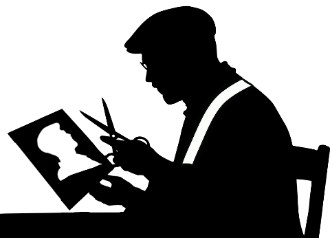 Bild mit Scherenschneider